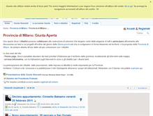 Tablet Screenshot of giuntaperta.provinciadimilano.partecipami.it